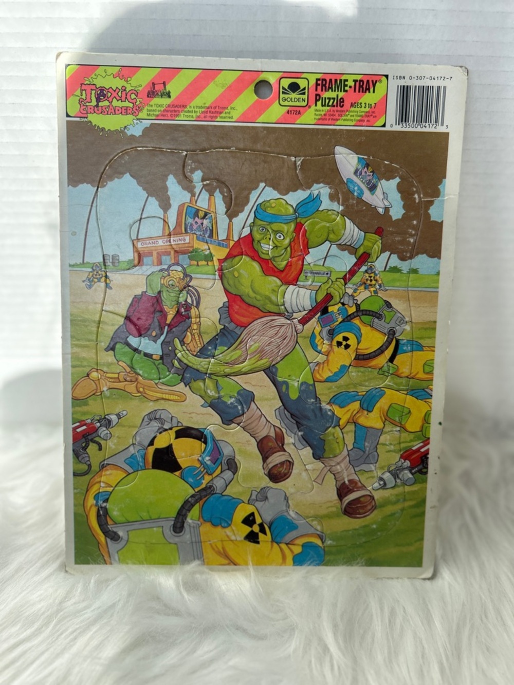 Toxic Crusaders Frame-Tray Puzzle — Colorful Vintage Cartoon Art